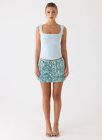 Guessing Games Top - Misty Blue