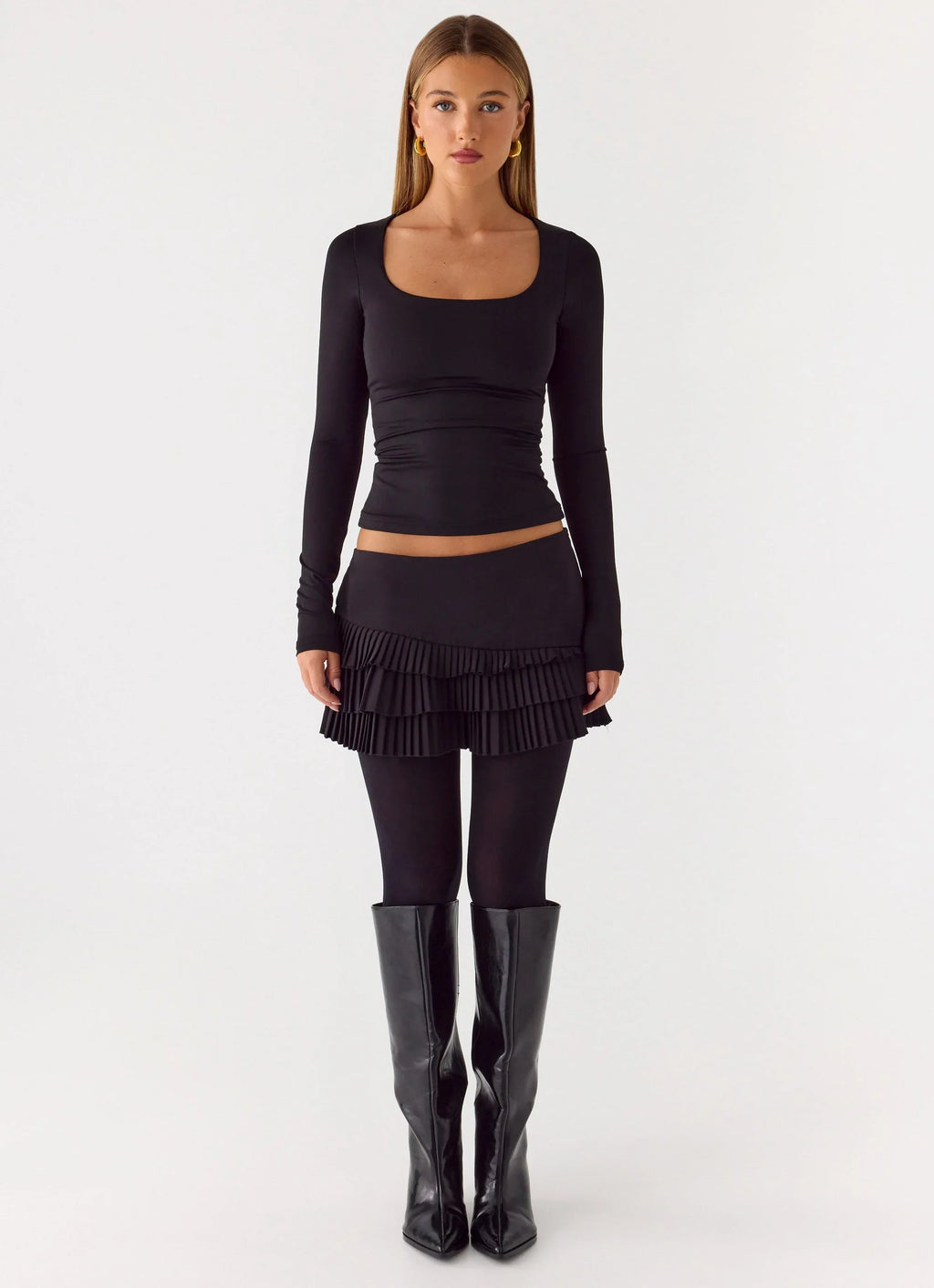 Skyler Mini Skort - Black