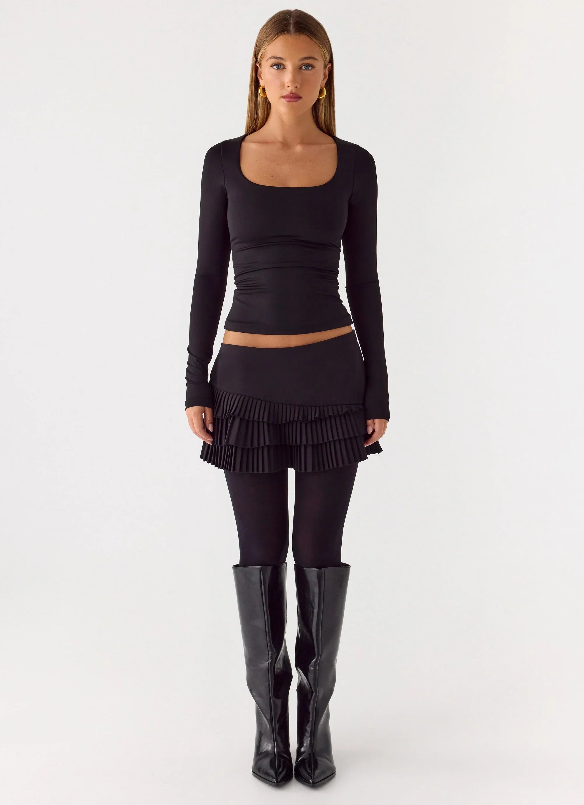 Skyler Mini Skort - Black