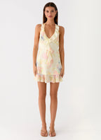 Log In Mini Dress - Spring Meadow
