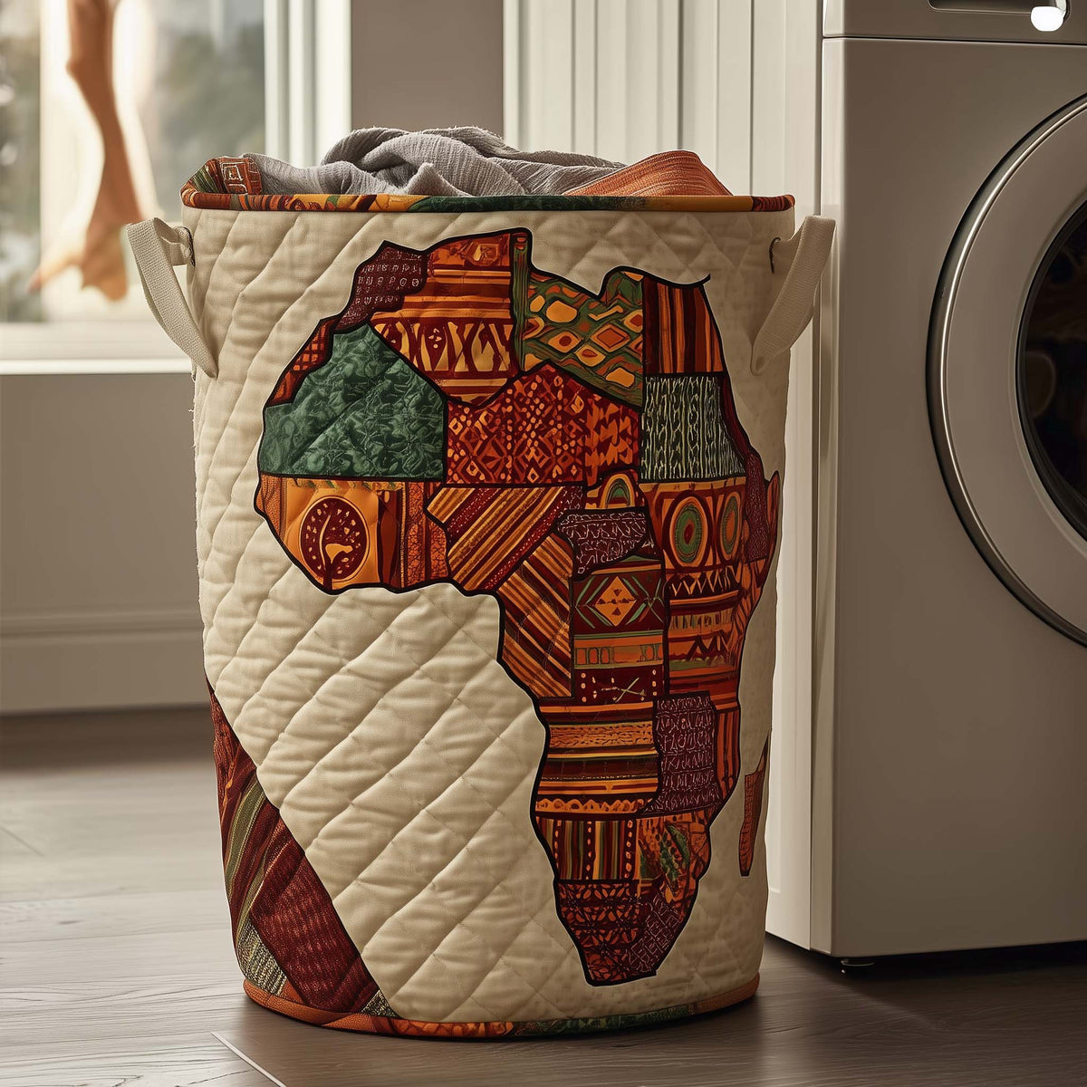 African Dream Quilted Laundry Basket GFTOTG1254