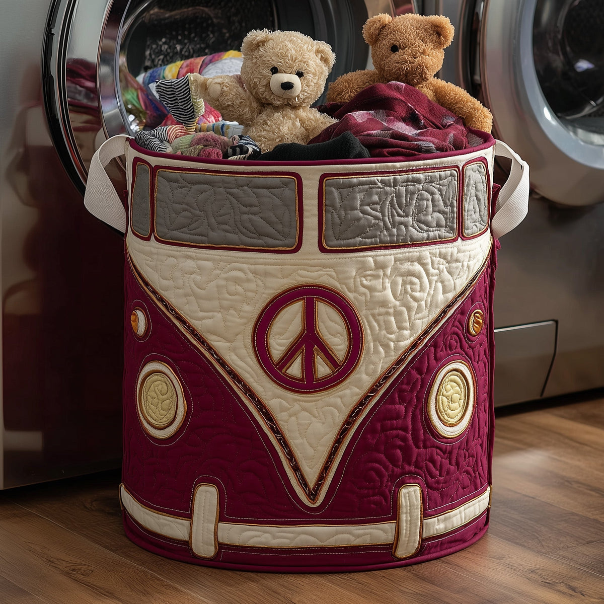Hippie Van Quilted Laundry Basket GFTOTL4702
