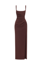Laleh Maxi Dress - Plum Brown