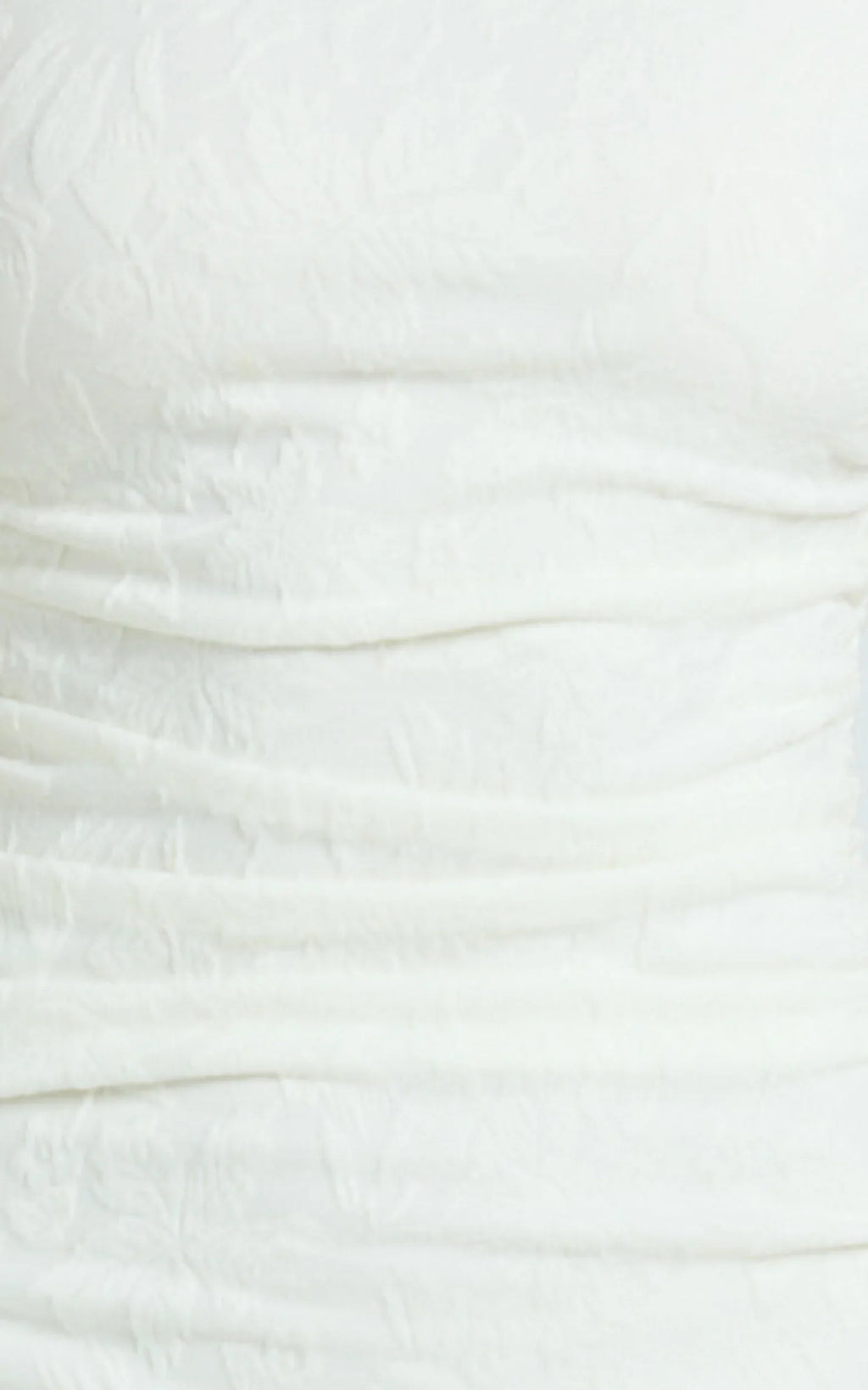 Kayrene Maxi Dress - Short Sleeve Jacquard Dress in Cream