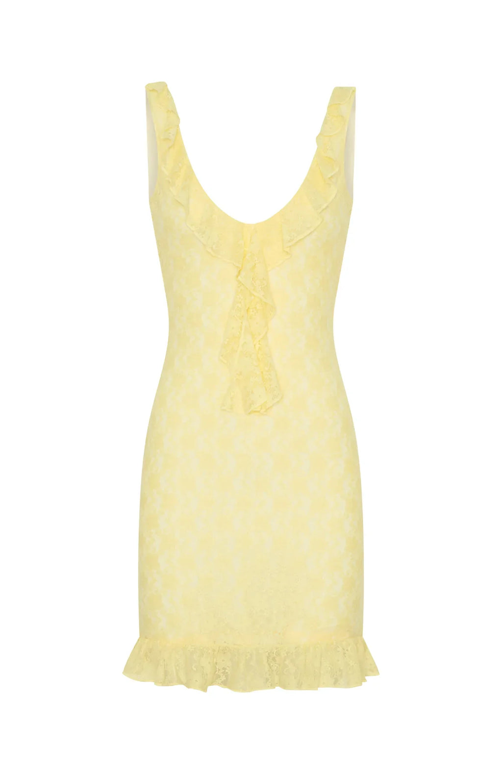 Take A Bow Mini Dress Lemon