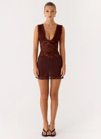 Sommers Lace Top - Chocolate