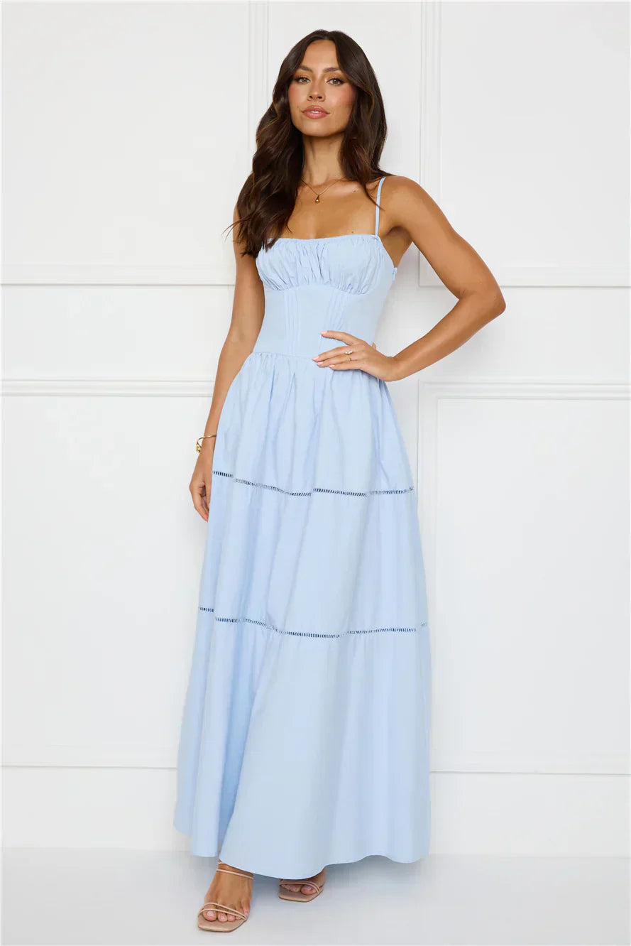Chic At Sunset Maxi Dress Blue