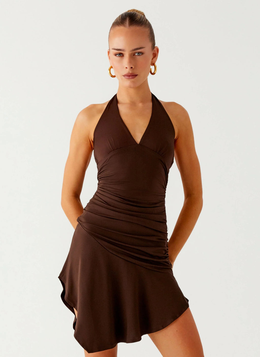 Colt Mini Dress - Chocolate