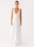 Kiana Halter Maxi Dress - White