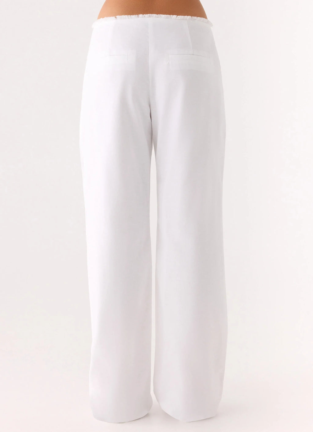 Josephina Linen Pant - White