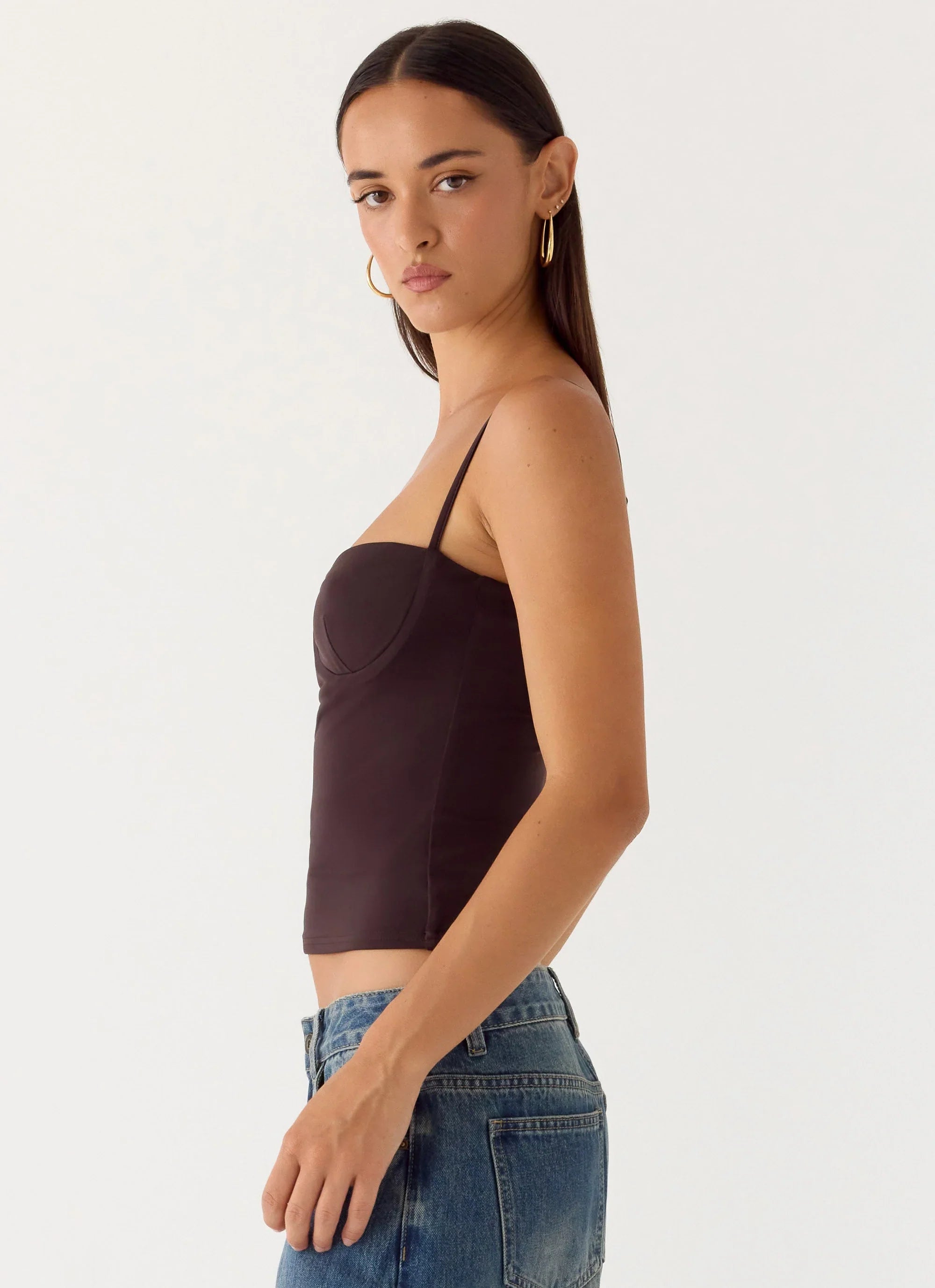 Ame Underwire Top - Chocolate