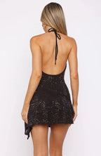 Wild Devotion Embellished Mini Dress Chocolate