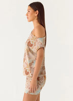 Cinema Mini Dress - Desert Blur