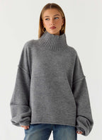 Roux Knit Sweater - Grey