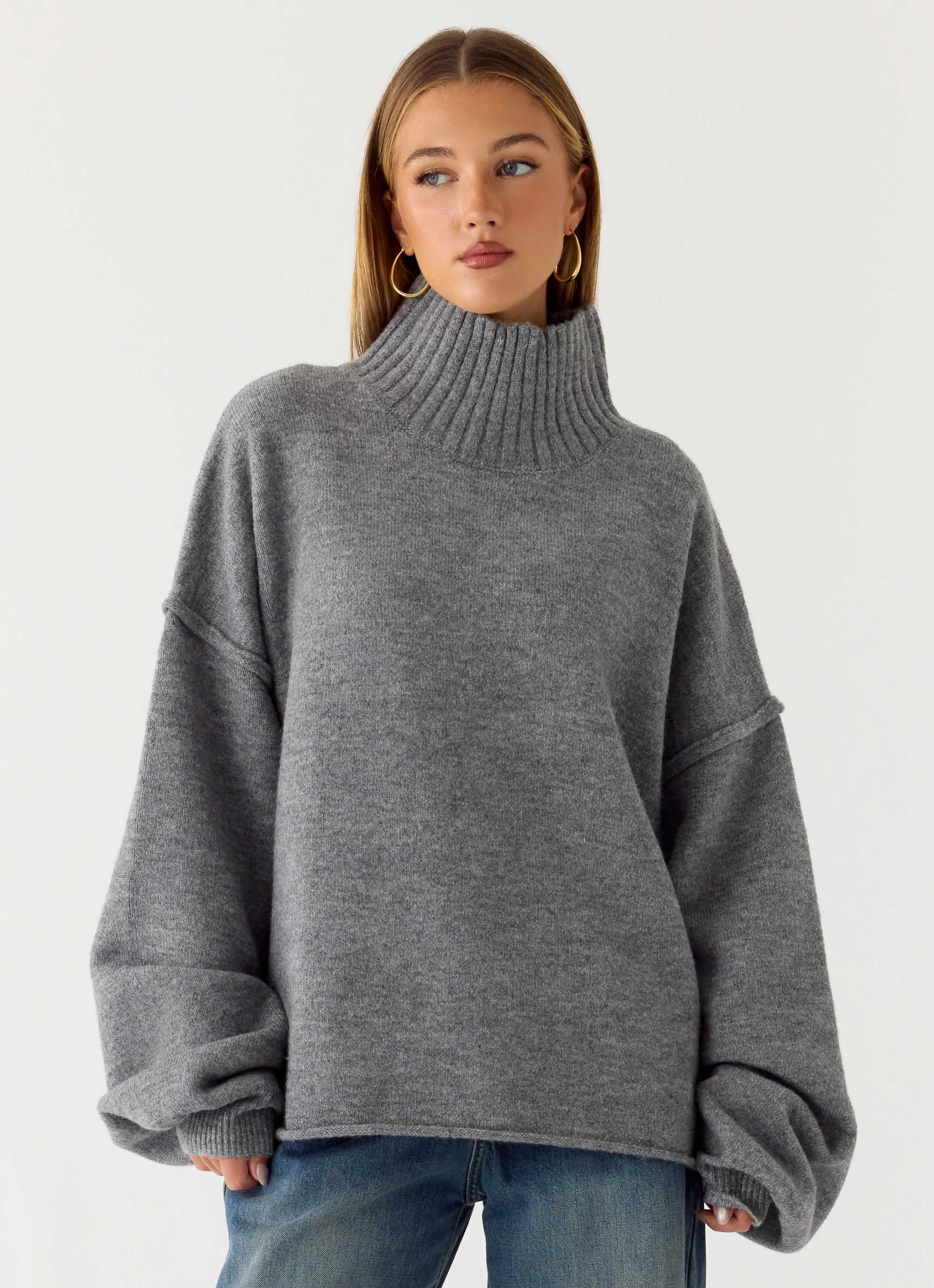 Roux Knit Sweater - Grey