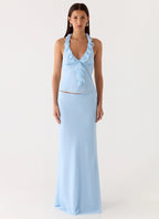 Log In Halter Top - Blue