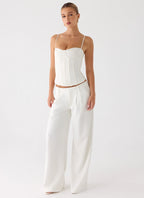 Ania Corset Top - Ivory