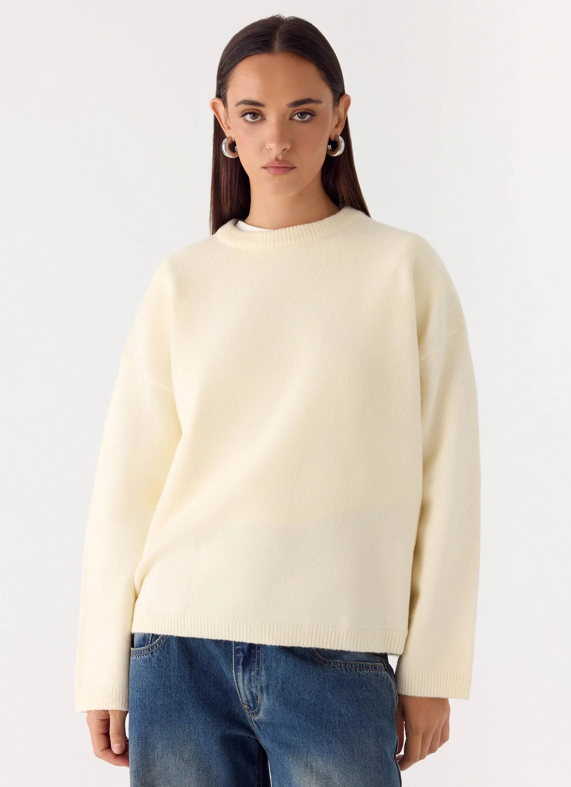 Miyuki Knit Sweater - Cream