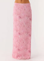 Soulful Low Rise Maxi Skirt - Vintage Floral