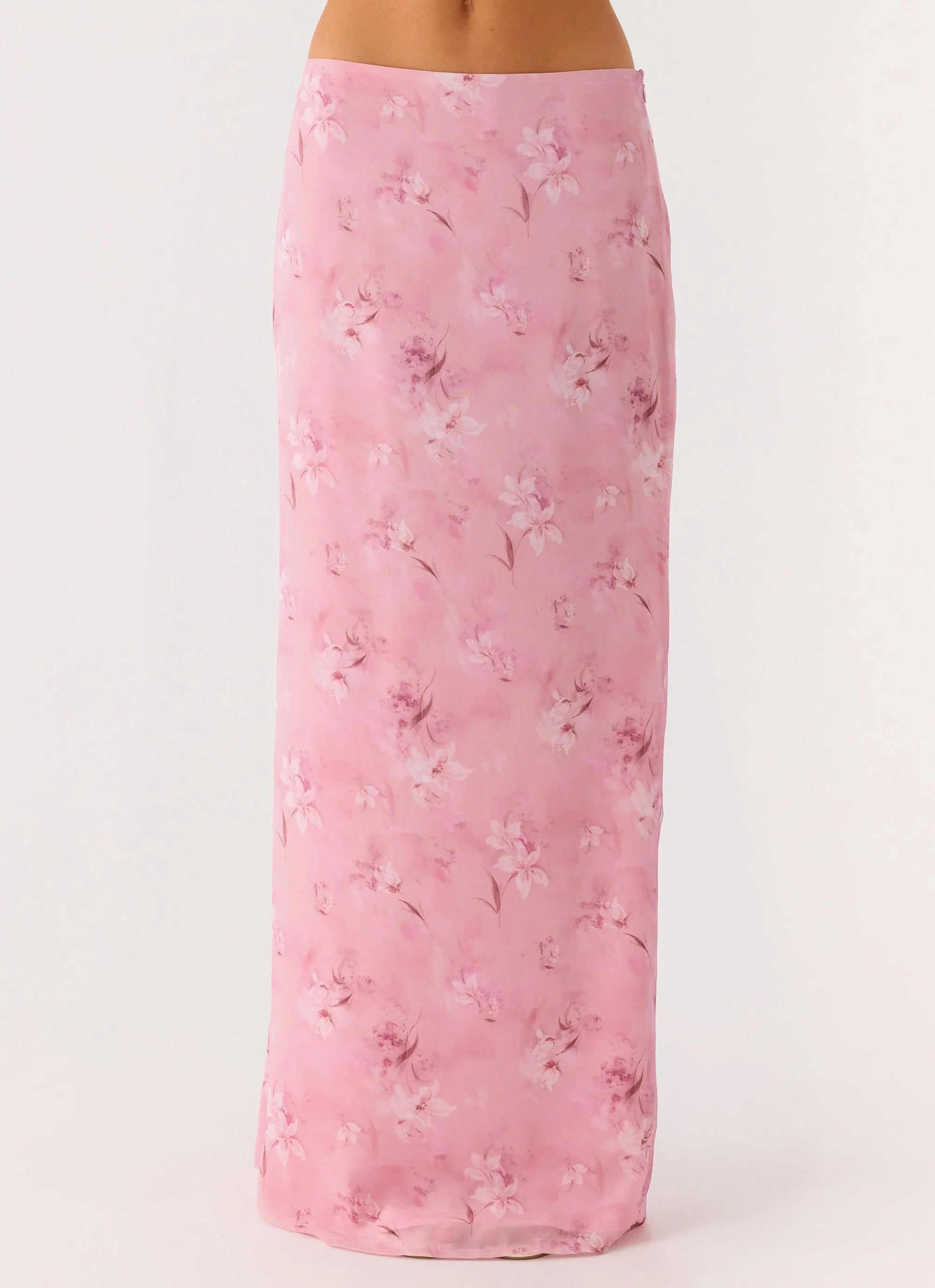 Soulful Low Rise Maxi Skirt - Vintage Floral