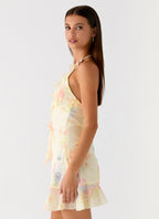 Log In Mini Dress - Spring Meadow