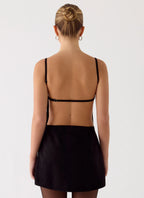Play With Fire Mini Dress - Black