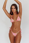 Sovereign High Cut String Bikini Bottom Yellow Floral