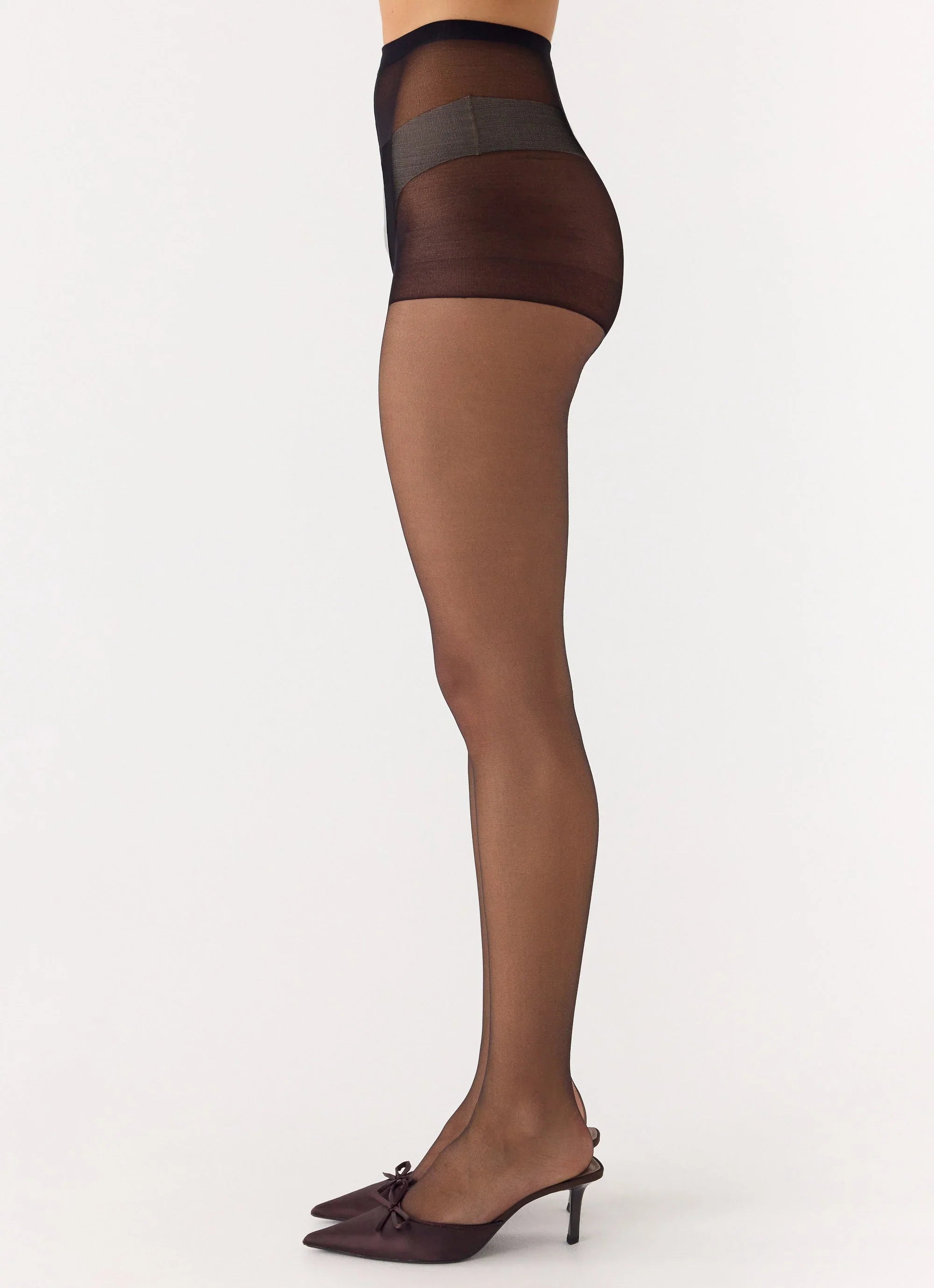 Winter Nights Stripe Stockings - Black