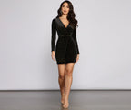 Alexa Velvet Wrap Dress