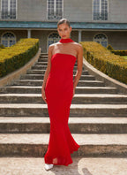 Under The Pagoda Maxi Dress - Red
