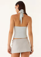 Merinda Mini Skort - Misty Blue