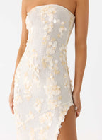 Minni Sequin Maxi Dress - Ivory