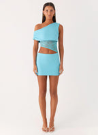 Love Motion Mini Dress - Aqua Blue