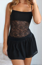 Paris Lights Mini Dress Black