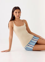 Lion Heart Knit Mini Dress - Ivory