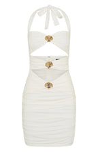 Stepping Back Mini Dress White