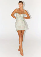 Reflection Mini Dress - Mystic Paisley