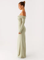 Marla Long Sleeve Maxi Dress - Sage