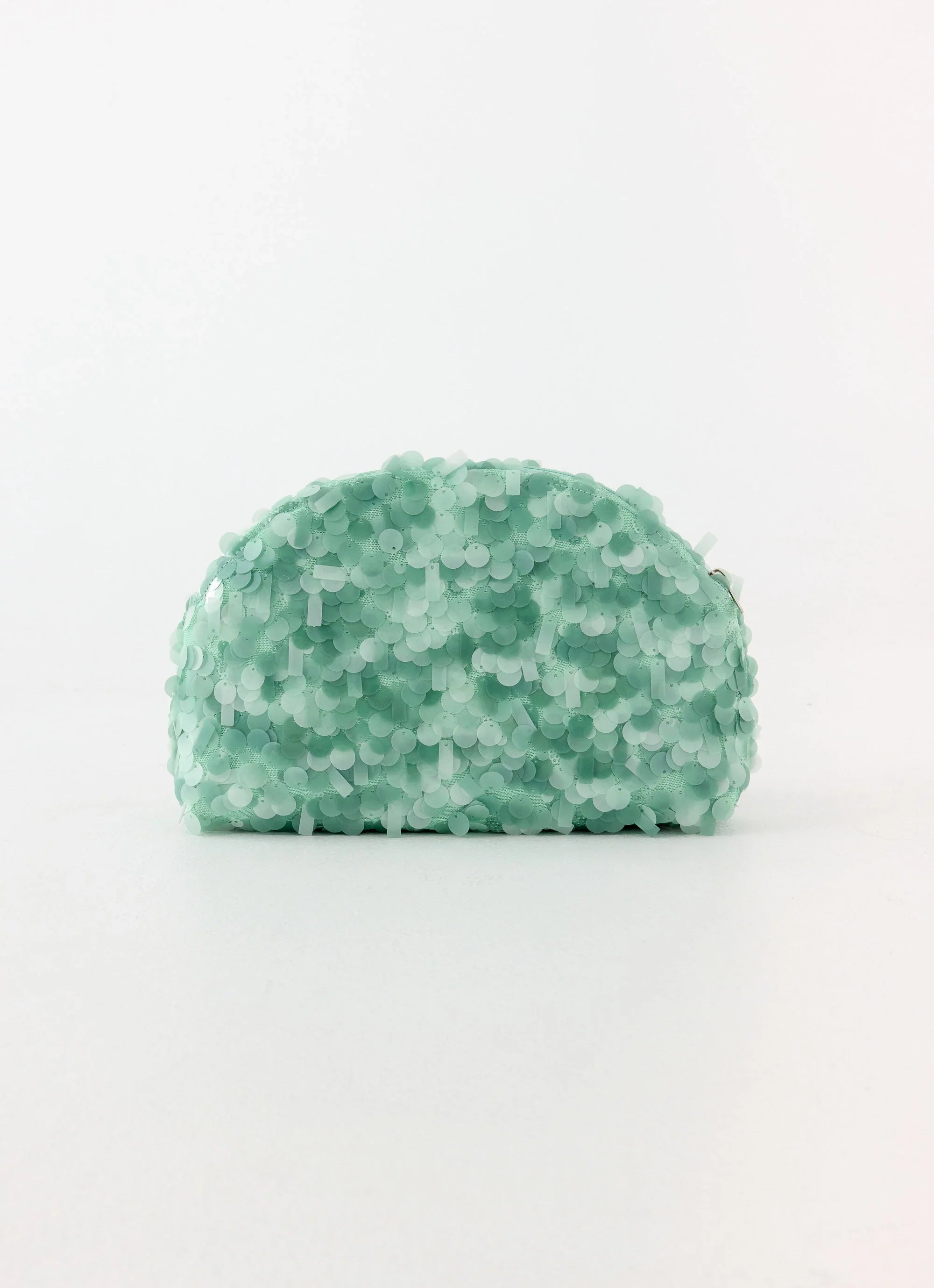 Shimmer Scene Clutch Bag - Turquoise
