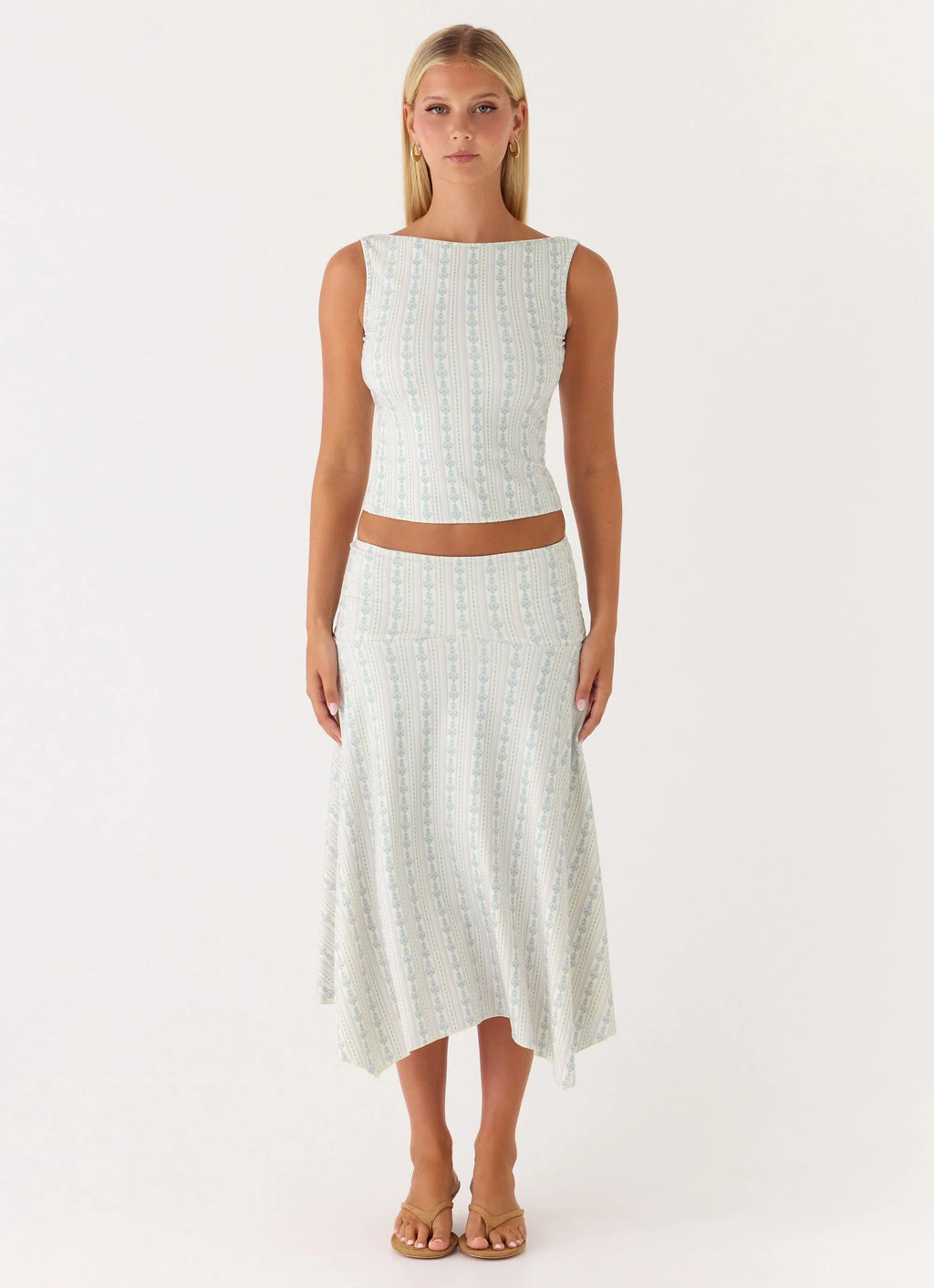 Katta Midi Skirt - Vintage Stripe