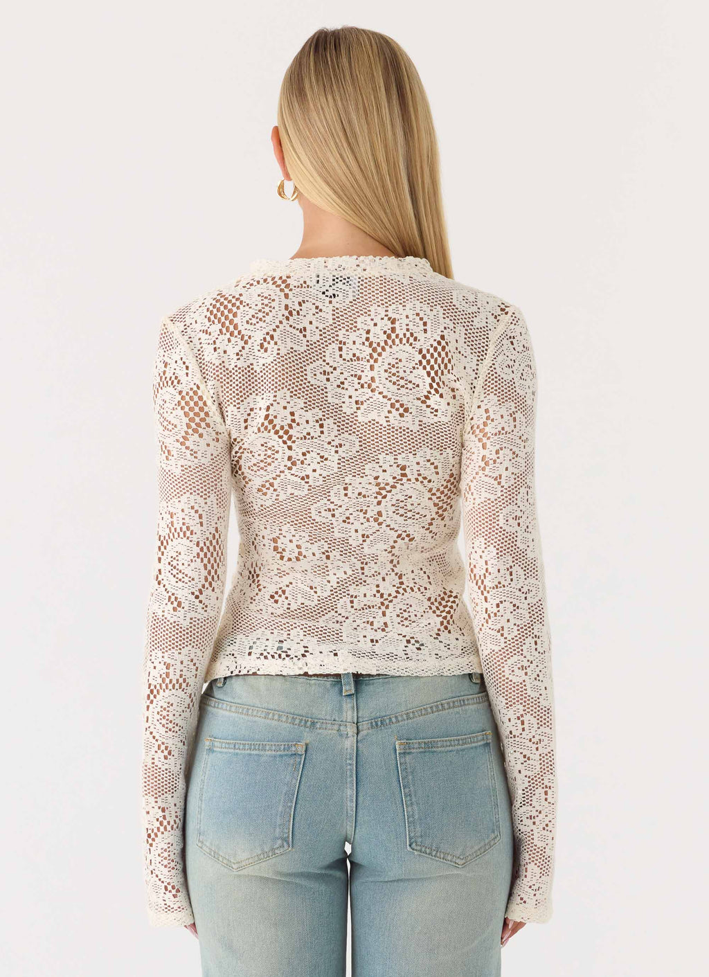 Orellia Long Sleeve Top - Ivory