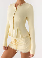 Landon Long Sleeve Top - Butter Yellow