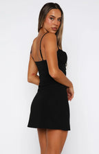 On The Cover Mini Dress Black
