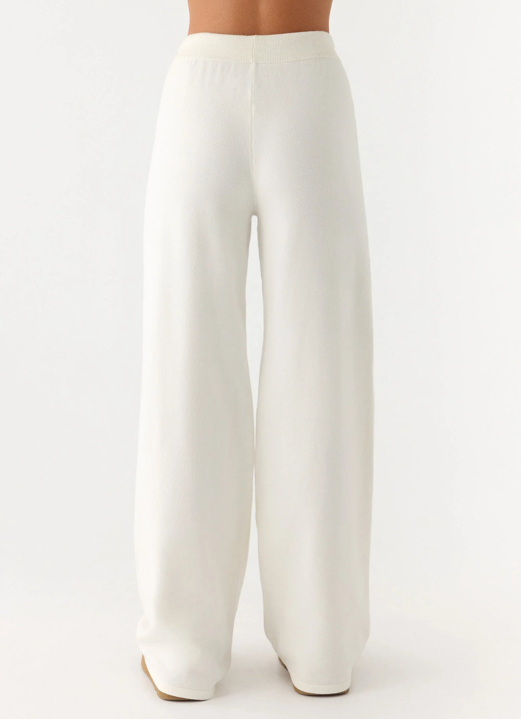 Sherlee Knit Pants - White