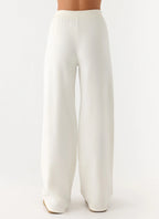 Sherlee Knit Pants - White