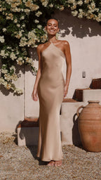 Chiara Maxi Dress - Latte