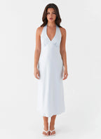 Heavy Hearted Midi Dress - Blue