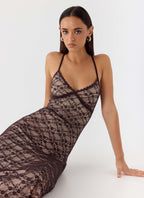Amelia Midi Dress - Chocolate
