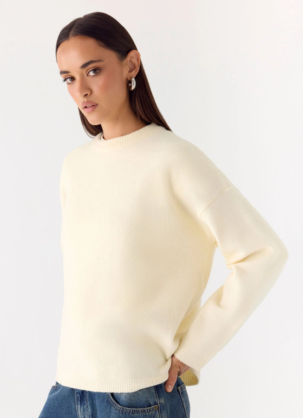 Miyuki Knit Sweater - Cream