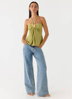 Aesha Low Rise Denim Jeans - Light Denim